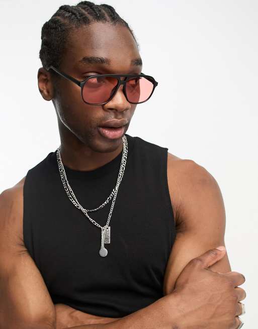 A man with glasses and a red and black shirt photo – Man Image on