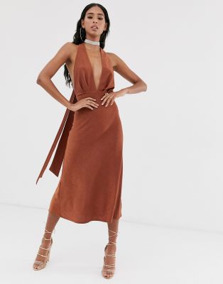 asos tie dress