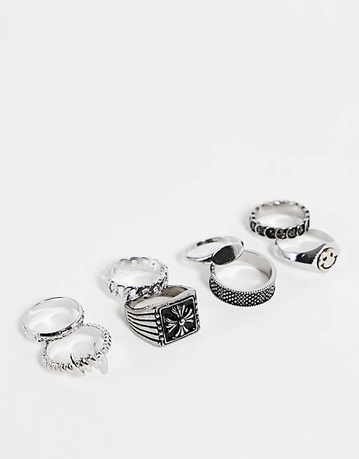 Asos Men Accessories Jewelry Rings Shield ring in 