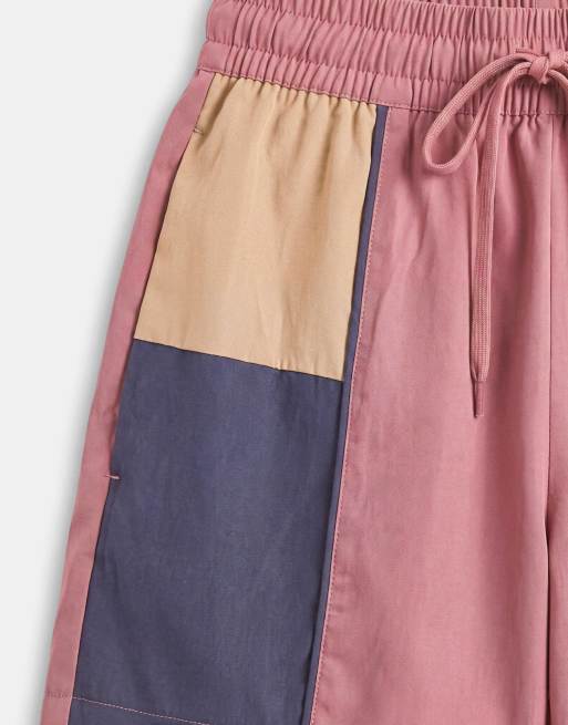 ASOS DESIGN 80s colour block short co-ord in multi, 8 of 9