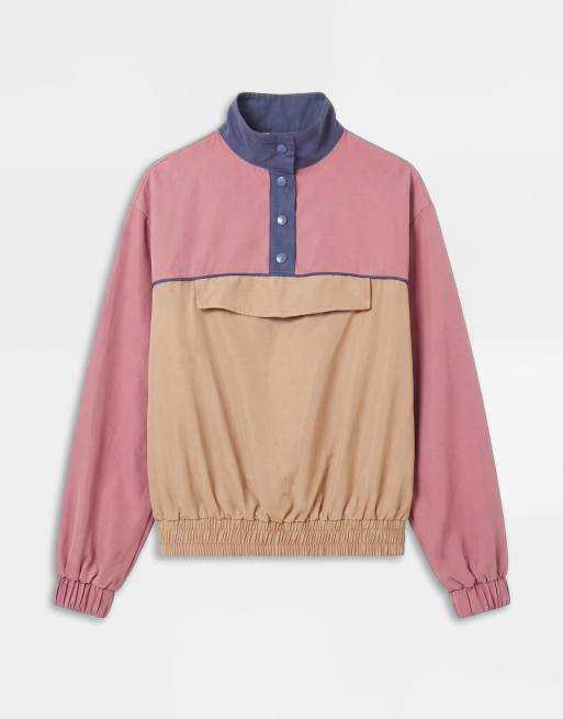 ASOS DESIGN 80s colour block wind breaker co-ord in multi, 6 of 9