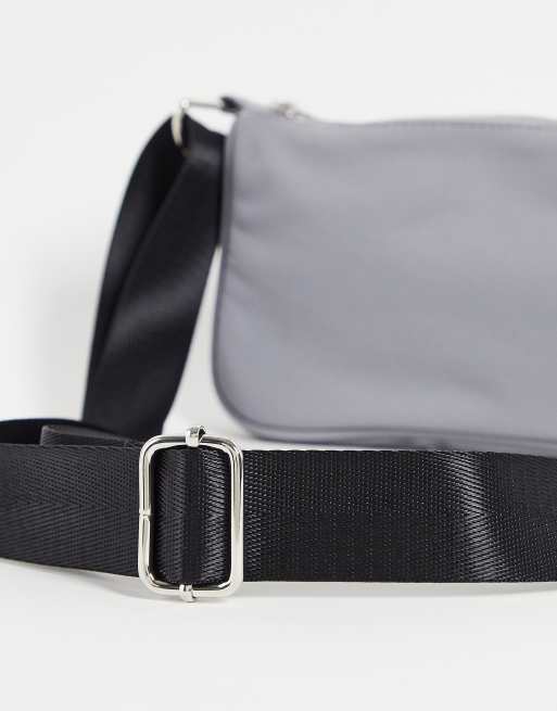 Gray nylon cheap crossbody bag