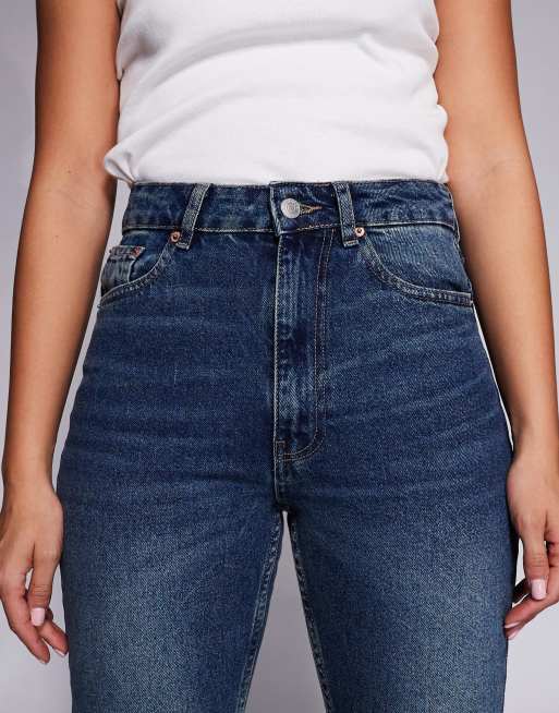 ASOS DESIGN 90s flare jean in dark vintage wash, 5 of 5