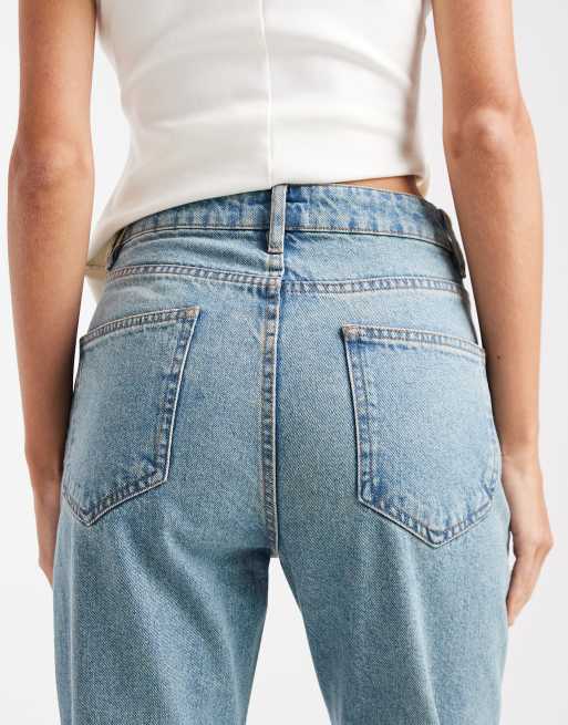 ASOS DESIGN 90s flare jeans in pale vintage wash, 4 of 5