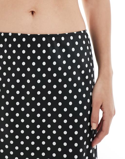 Asos black and white midi skirt best sale