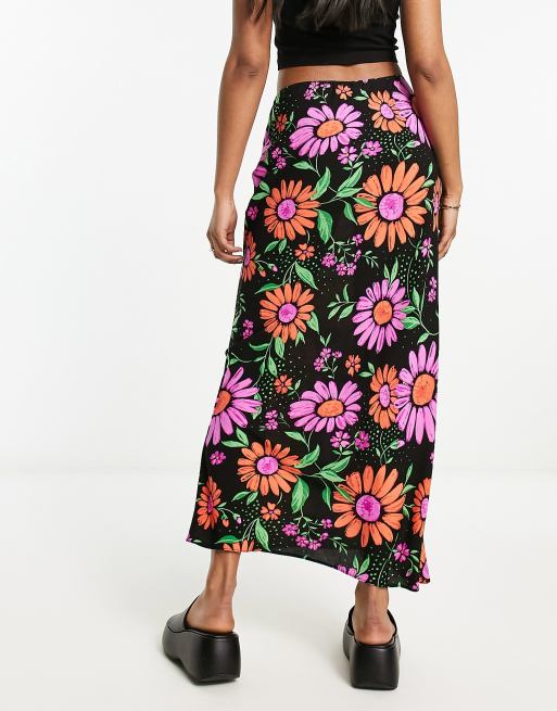 90s floral maxi outlet skirt