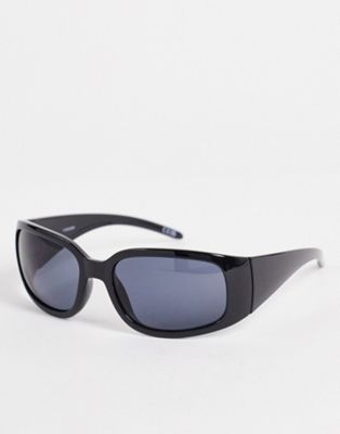 ASOS DESIGN 90s mid oval sunglasses