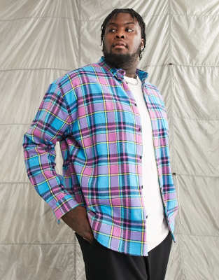 different color flannel shirts