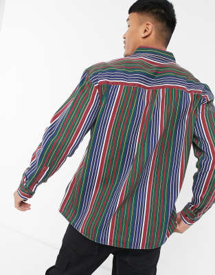 vintage striped button down shirt