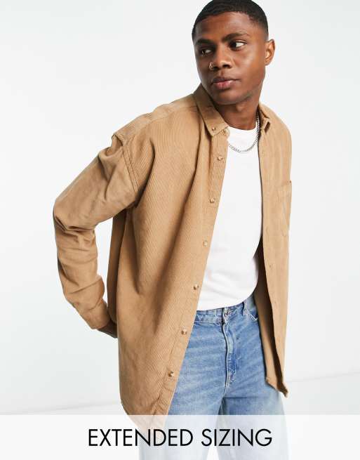 ASOS 90s Oversized Collegiate Colour Block Shirt for Men