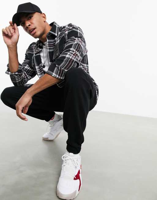 ASOS DESIGN - 90s Oversized geruit overhemd van geborsteld flanel met grote, Schotse tartan-ruit, 3 van 4