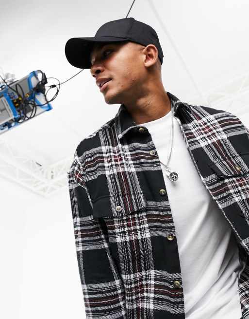 ASOS DESIGN - 90s Oversized geruit overhemd van geborsteld flanel met grote, Schotse tartan-ruit, 4 van 4