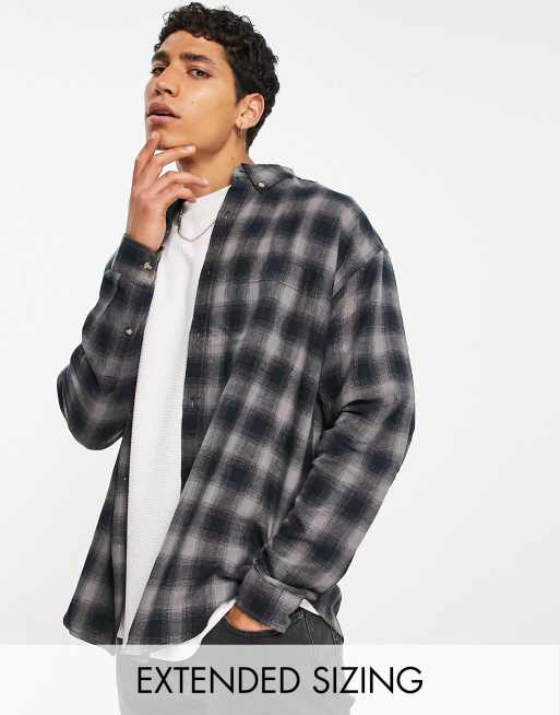 ASOS DESIGN 90s oversized grungy check shirt | ASOS