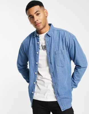 asos mens denim shirt