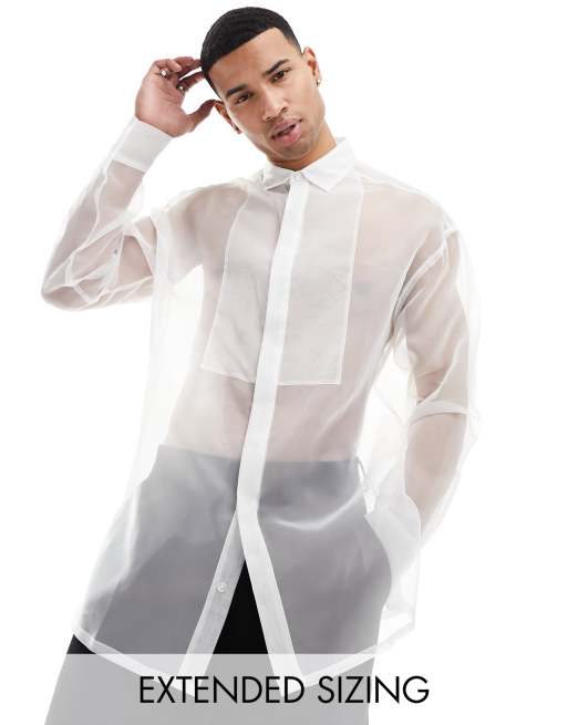 Asos white dress shirt best sale