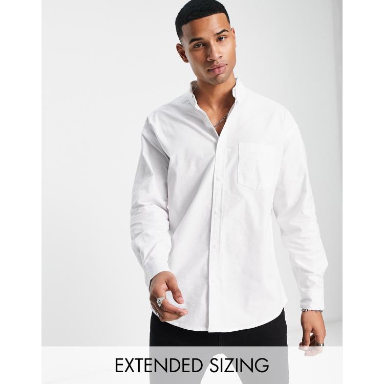 ASOS DESIGN 90s oversized oxford shirt in white | ASOS