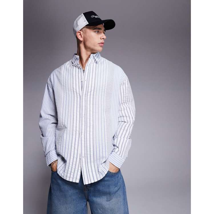 トップス 90s SUPREME stripe shirt XL white Supreme Loose Fit Stripe Shirt (FW24) - $148