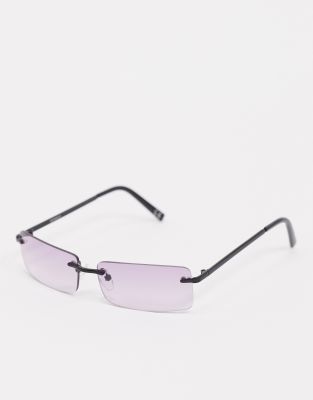 square frameless glasses