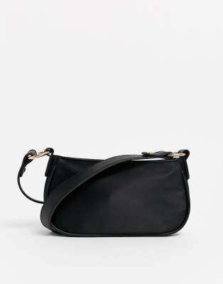 all black shoulder bag