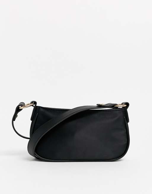 ASOS DESIGN 90s shoulder bag in black