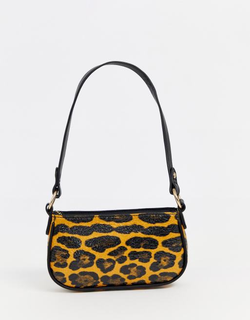 Leopard print shoulder discount bag