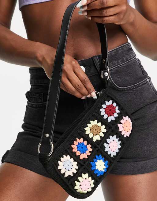 EASY Crochet Shoulder Bag Tutorial, 90s Inspired Bag