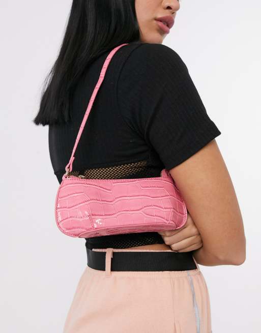 Asos croc shoulder bag hot sale