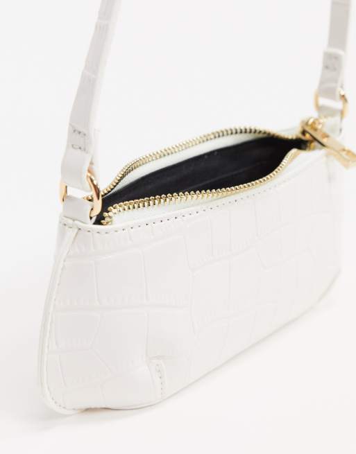 Asos design croc on sale effect 90s shoulder bag