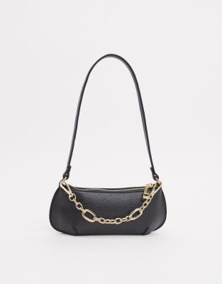 asos black shoulder bag