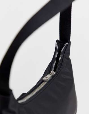 asos black shoulder bag