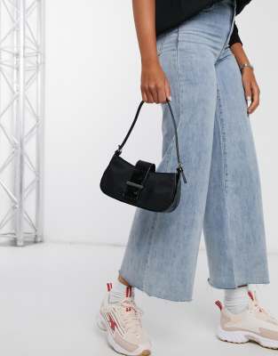 asos black shoulder bag