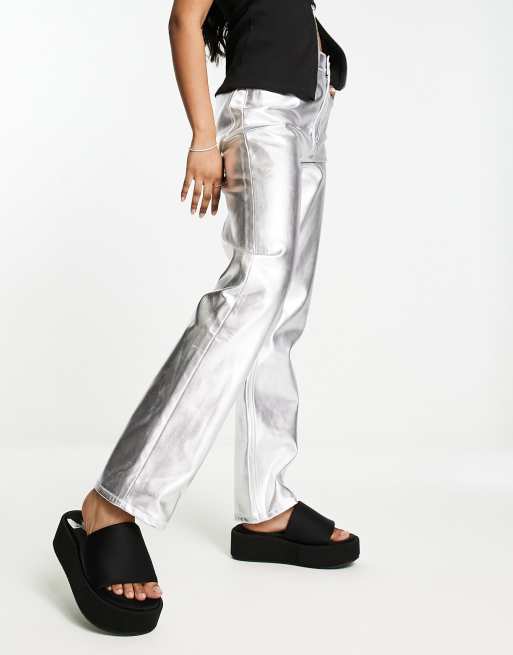 Silver straight leg clearance jeans