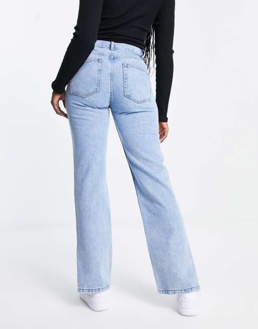 Plus Vintage Wash Split Hem Jeans