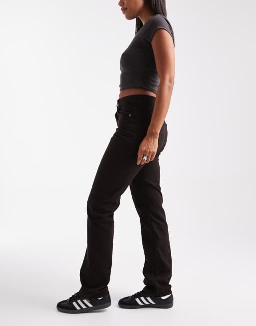 ASOS DESIGN 90s straight jeans in chocolate 