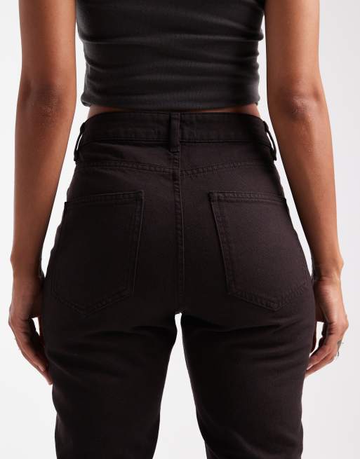ASOS DESIGN 90s straight jeans in chocolate 