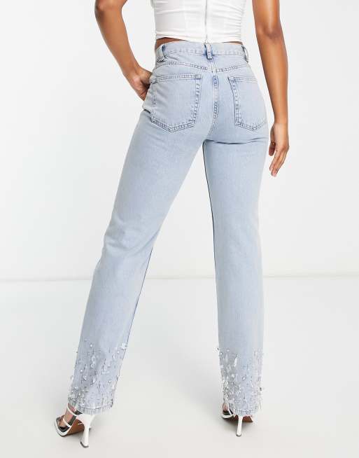 ASOS DESIGN Tall 90s straight leg jeans in vintage light wash