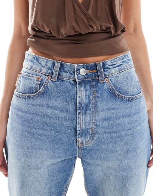 ASOS DESIGN 90s straight jeans in midwash , 5 of 5