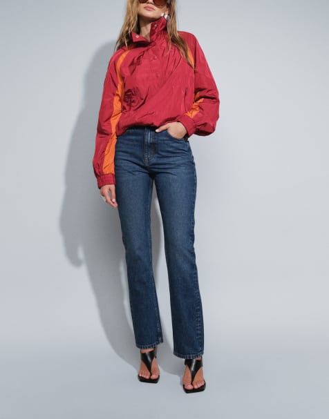 ASOS DESIGN 90s straight leg jeans in dark wash - view 1