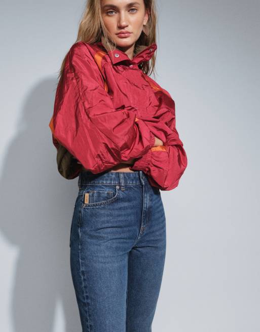 ASOS DESIGN 90s straight leg jeans in dark wash, 3 of 5