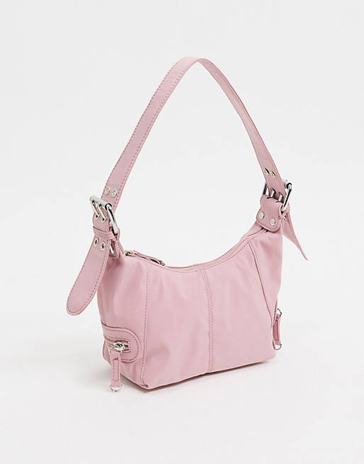 ASOS DESIGN 90s utility shoulder bag in dusty pink