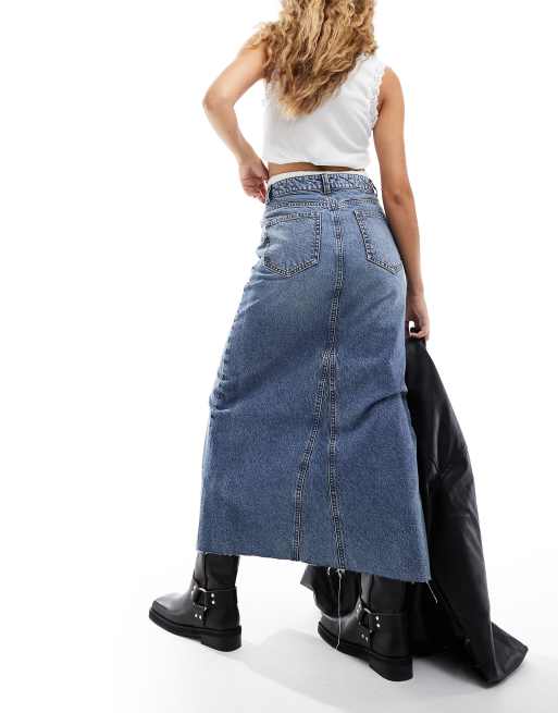 Asos a 2025 line denim skirt