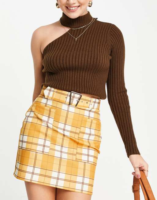 Mustard skirt outlet new look