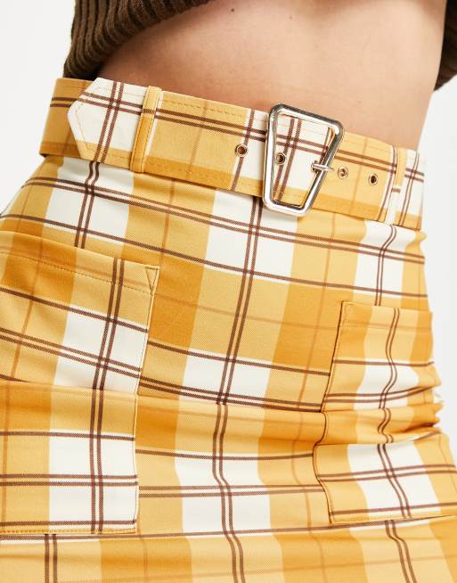 Mustard a outlet line mini skirt