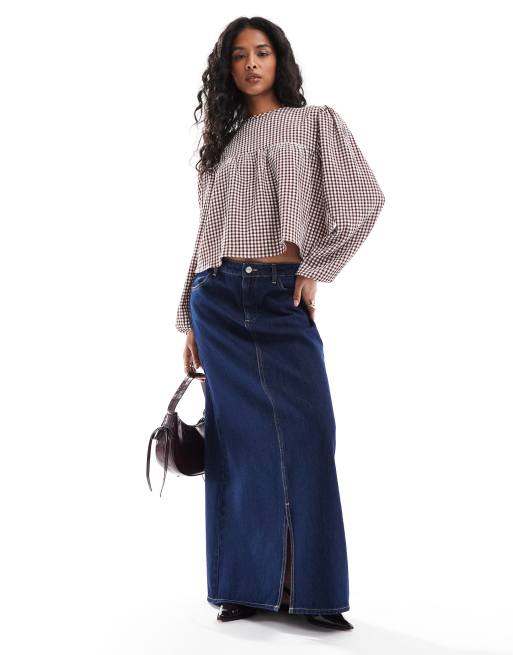 Lange ruit blouse cheap