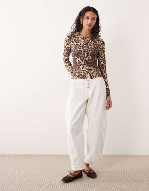 ASOS DESIGN - Aanlsuitend vest in luipaardprint, 4 van 4