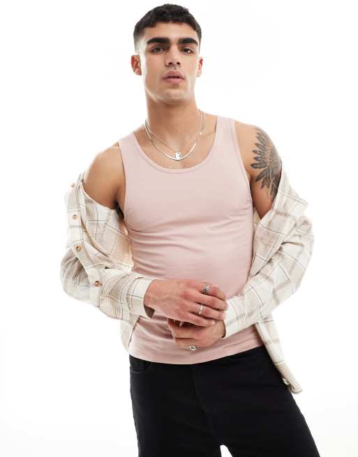 ASOS Design - Aansluitend hemdje in roze