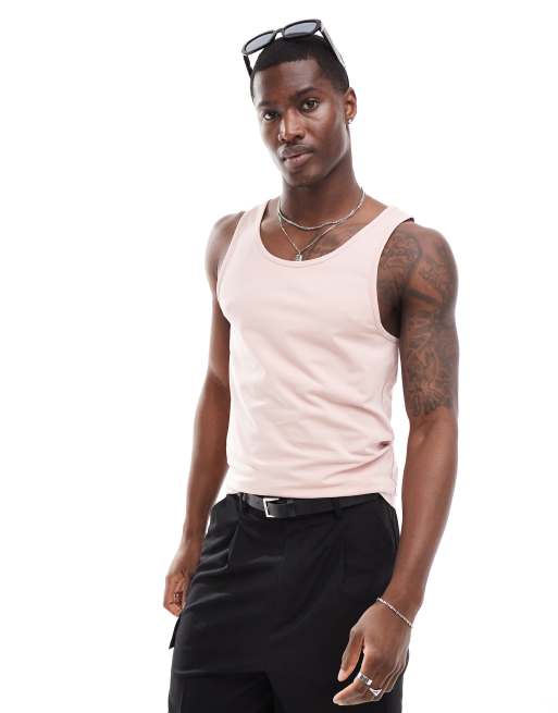 ASOS Design - Aansluitend hemdje in roze