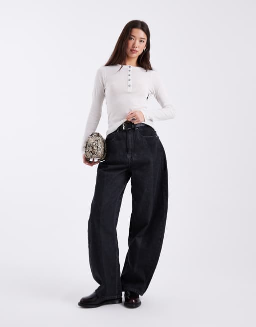 ASOS DESIGN - Aansluitende top met knopen in crème, 2 van 4