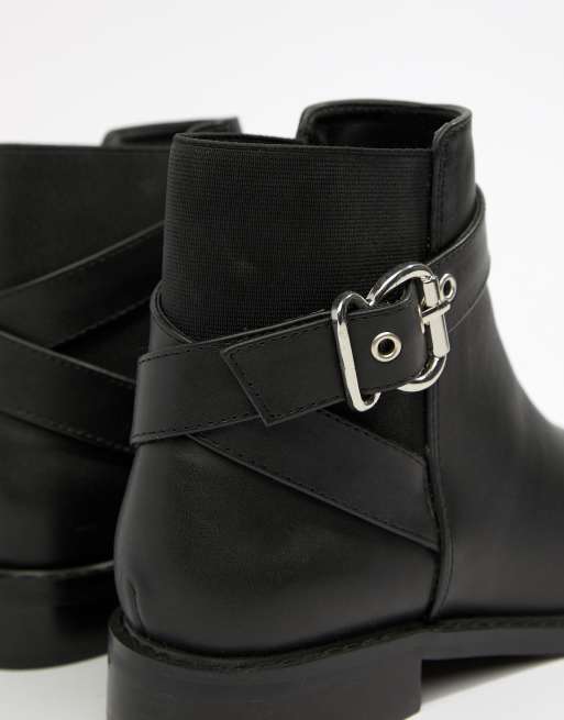 Asos buckle cheap ankle boots