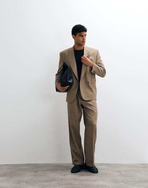ASOS DESIGN - Abito ampio in lana beige - view 1